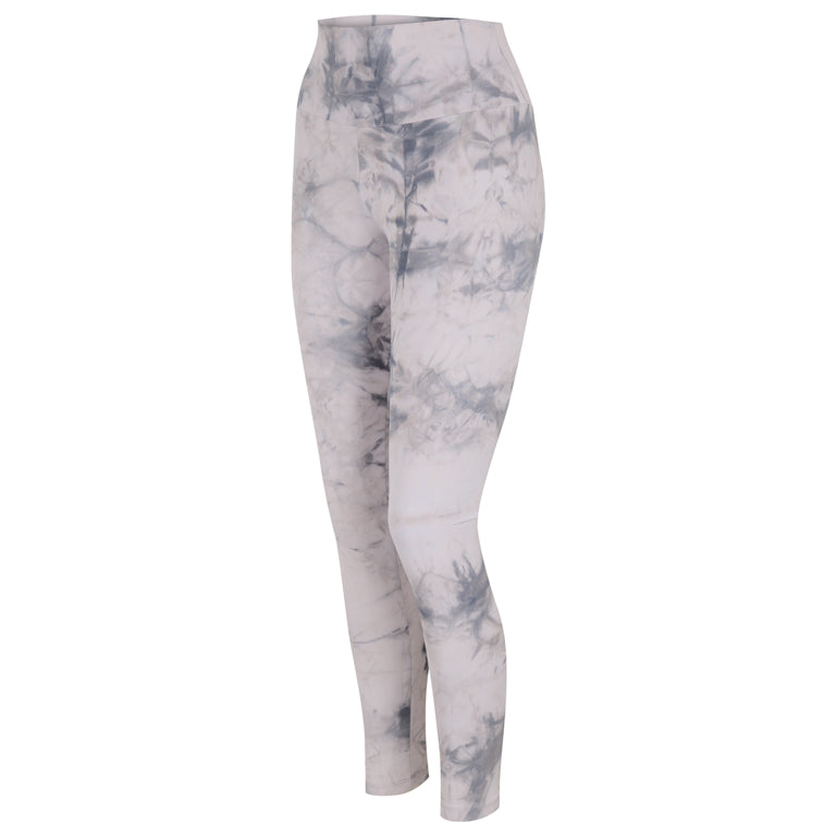 Γυναικείο Αθλητικό Σετ Tie Dye - Ανοιχτό Γκρι - LH52180576