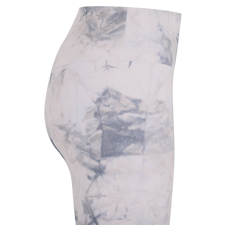 Γυναικείο Αθλητικό Σετ Tie Dye - Ανοιχτό Γκρι - LH52180576