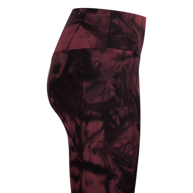 Γυναικείο Αθλητικό Σετ Tie Dye - Μπορντό - LH52180576
