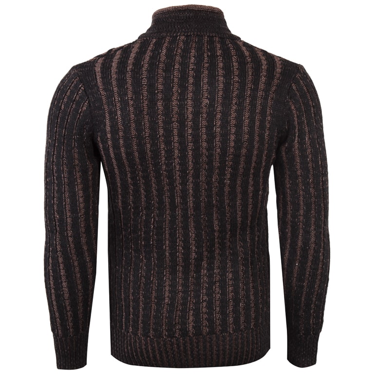 Ανδρική Πλεκτή Μπλούζα Καφέ - LH51180170