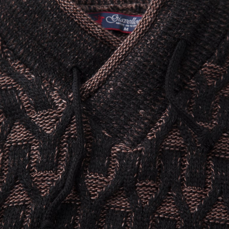 Ανδρική Πλεκτή Μπλούζα Καφέ - LH51180170