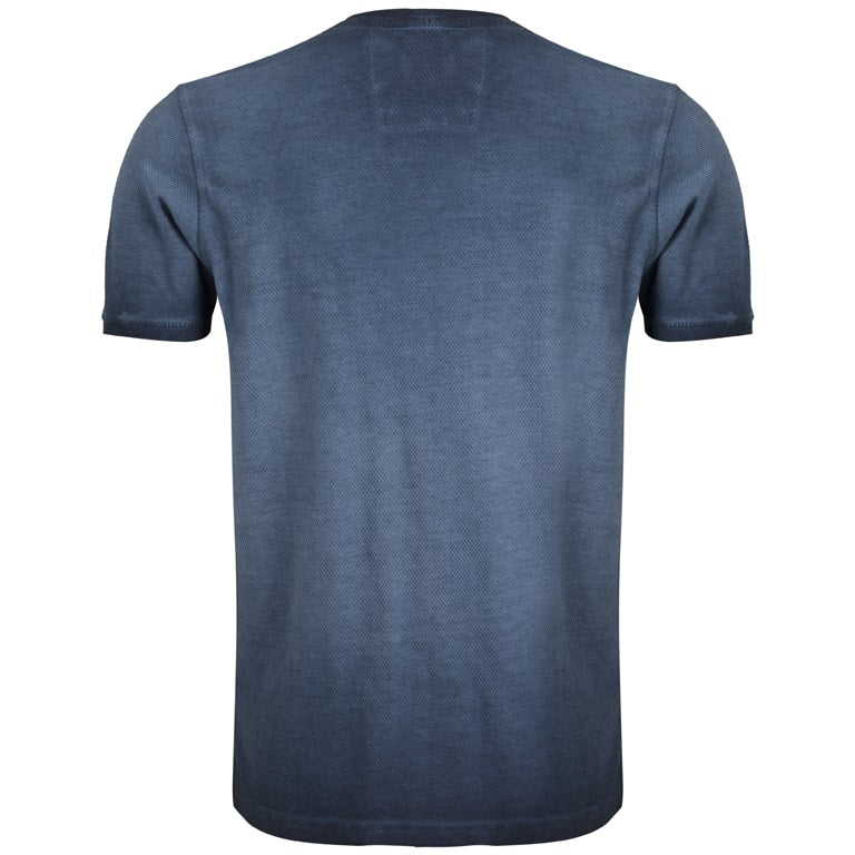 Ανδρική Μπλούζα με V και κουμπάκια Navy - LH51180144