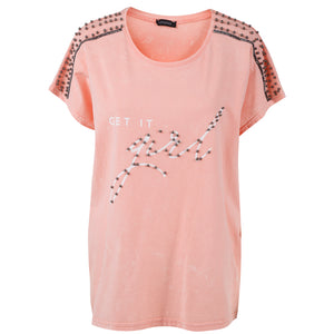 Γυναικεία Μπλούζα T-shirt - Σομόν - LH52180111