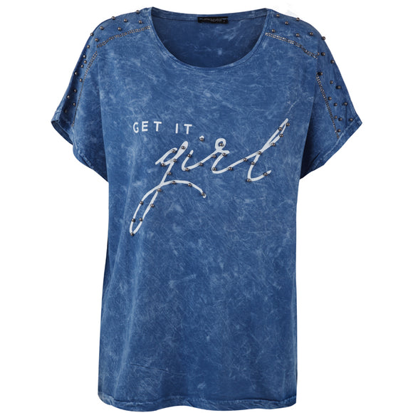 Γυναικεία Μπλούζα T-shirt - Indigo - LH52180111