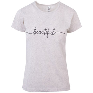 Γυναικεία Μπλούζα T-shirt Εκρού - LH52180496