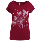 Γυναικεία Μπλούζα T-shirt Μπορντό - LH52180319