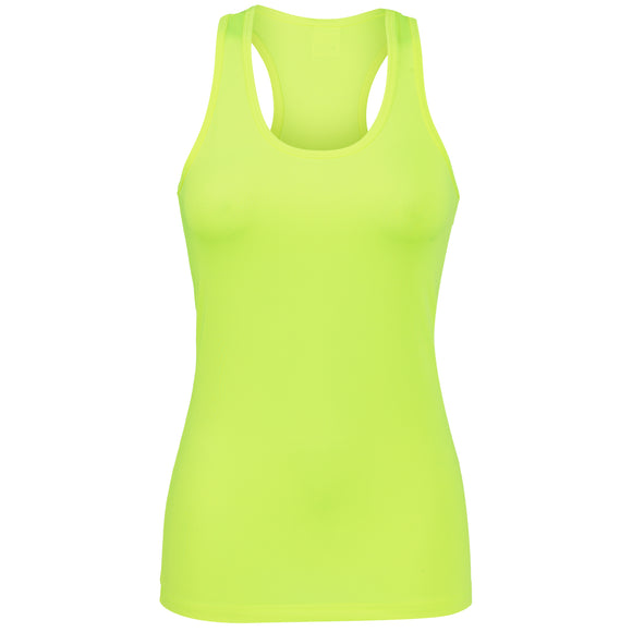 Γυναικεία Αθλητικη Αμάνικη Μπλούζα Lime - LH52180506