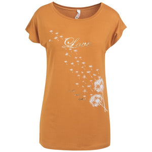 Γυναικεία Μπλούζα T-shirt Μουσταρδί - LH52180316