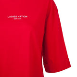 Γυναικεία Μπλούζα T-shirt (oversized) Κόκκινο - LH52180427