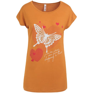 Γυναικεία Μπλούζα T-shirt Μουσταρδί - LH52180317