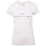 Γυναικεία Μπλούζα T-shirt Κρεμ - LH52180494