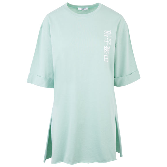 Γυναικεία Μπλούζα T-shirt (oversized) Βεραμάν - LH52180429