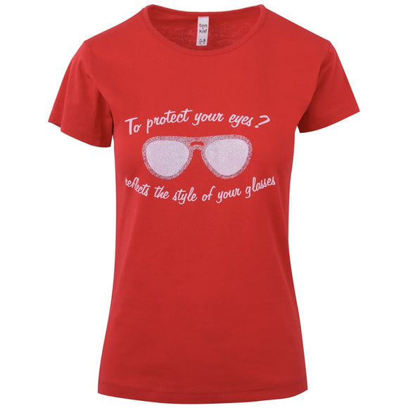 Γυναικεία Μπλούζα T-shirt Κόκκινο - LH52180488