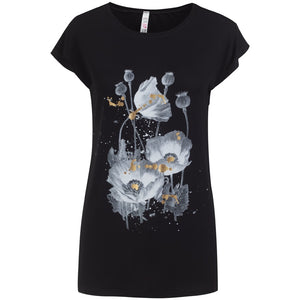 Γυναικεία Μπλούζα T-shirt Μαύρο - LH52180320