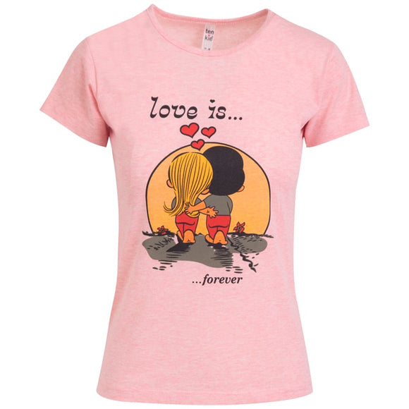Γυναικεία Μπλούζα T-shirt Σομόν - LH52180277
