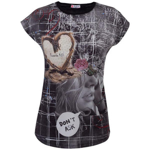 Γυναικεία Μπλούζα T-shirt - Μαύρο - LH52180029