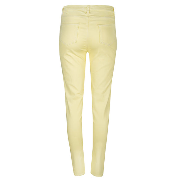 Γυναικείο παντελόνι τζίν skinny - Κίτρινο - LH52170497
